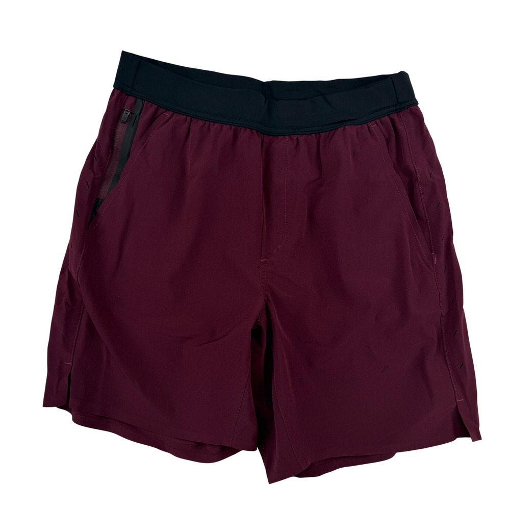 Ten Thousand Interval Training Shorts Mens Small Burgundy Maroon 7 unlined